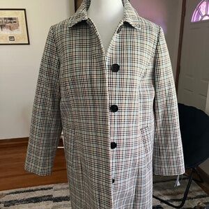 Talbots Petite Tweed Trench Coat  - 2P